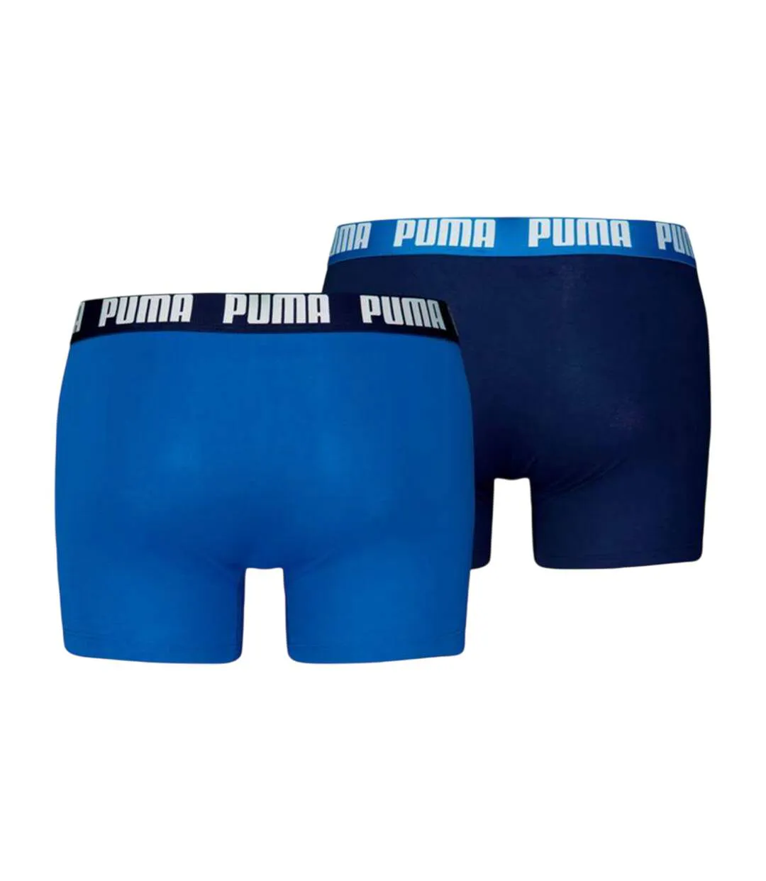 Pack Of 2  Mens Cotton Blend Boxer Briefs  Navy Blue Blue Puma-2