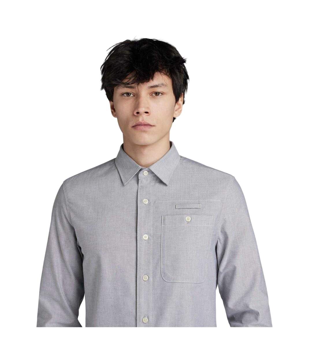 Mens 2.0 Slim Shirt Grey White G-Star-3