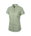 Womens/ladies Coconut Short-sleeved Shirt Light Khaki Mountain Warehouse-3