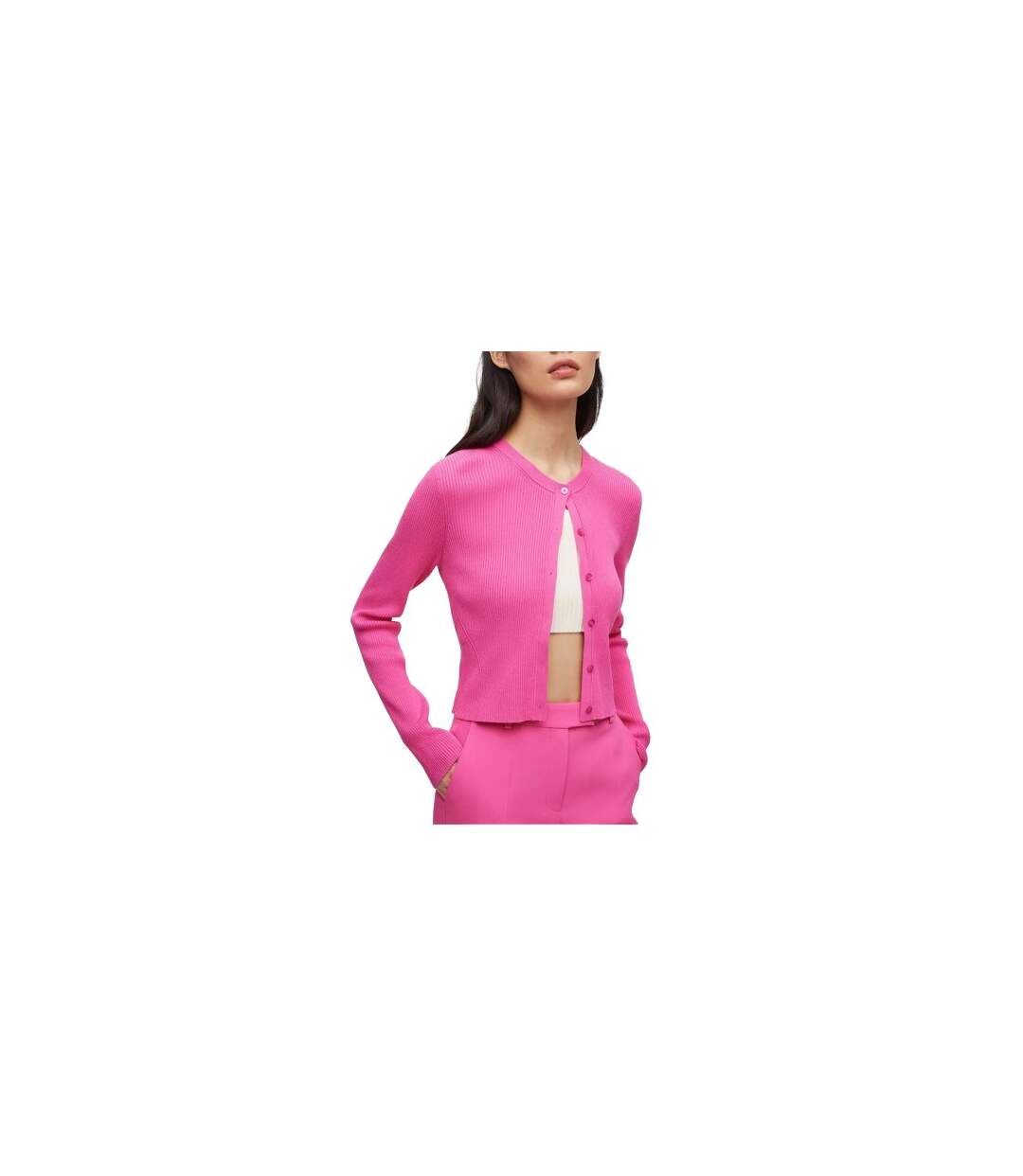 Cardigan Fahara Femme Rose Mélange Boss-1