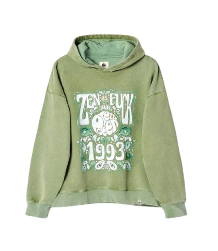 Sweat À Capuche Zen Homme Vert Pretty Green