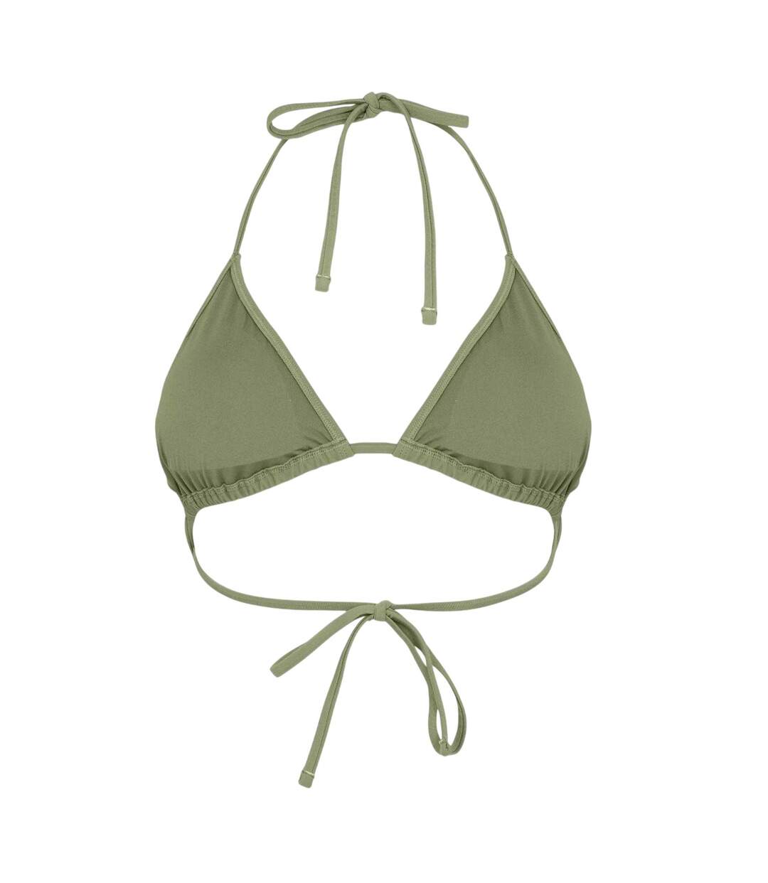 Womens/ladies Triangle Bikini Top Khaki Green Jack Wills-4