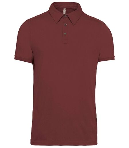 Polo jersey manches courtes - Homme - K262 - rouge vin