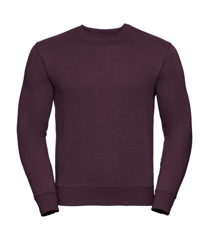 Russell Mens Authentic Sweatshirt (Slimmer Cut) (Burgundy)