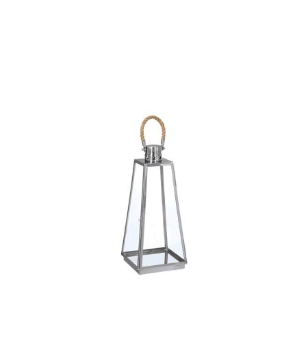 Lot de 3 Lanternes Extérieur Vérone 73cm Inox & Verre
