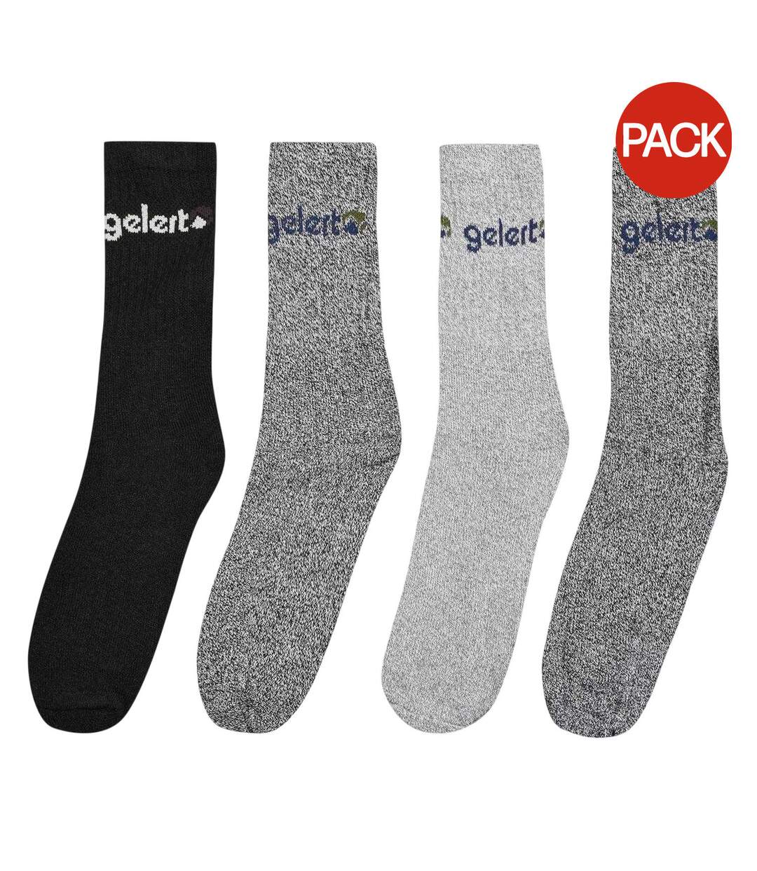 Pack Of 4  Mens Boot Socks  Multicoloured Gelert-1