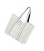Large Tote Bag One Size Soft White French Navy Westford Mill-2