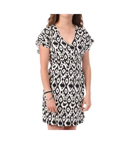 Robe beige/noir femme only nova - m