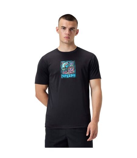 T-shirt Manches Courtes Homme Noir Speedo