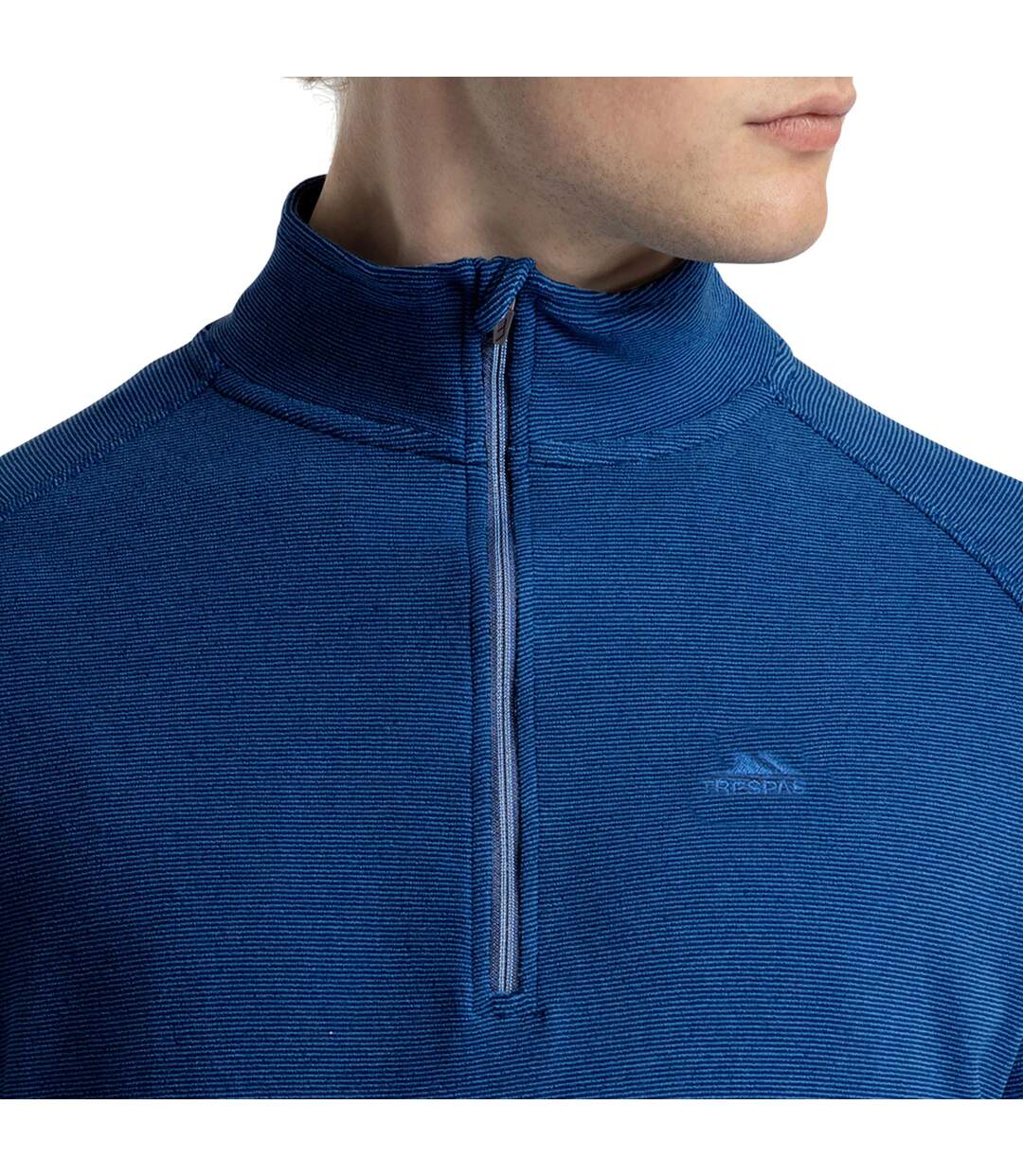 Haut Polaire À Col Montant Zippé Keynote Homme Bleu Marine Foncé Trespass-4