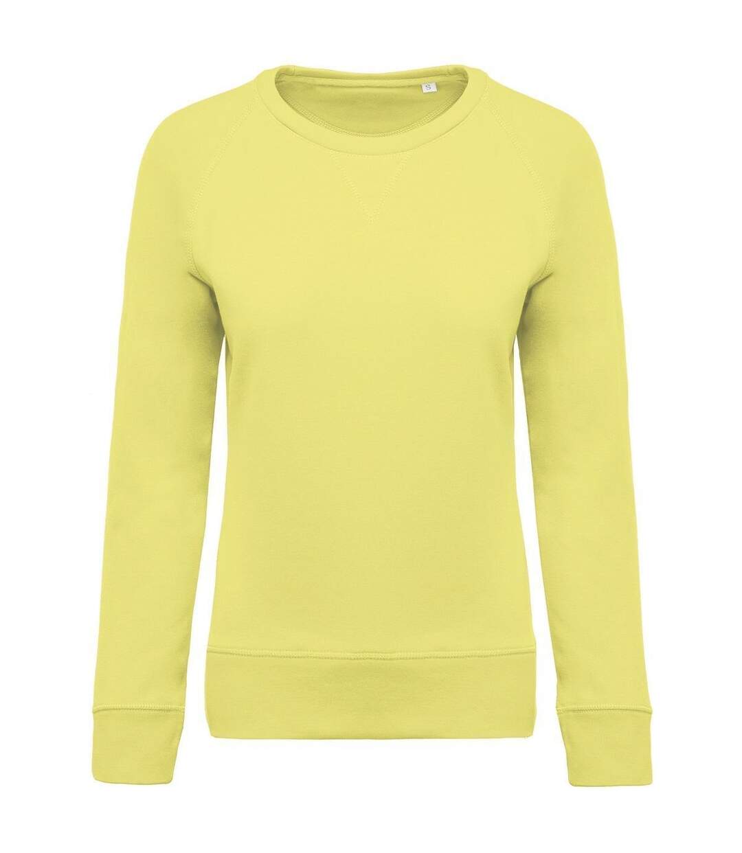 Sweat shirt coton bio - Femme - K481 - jaune-1