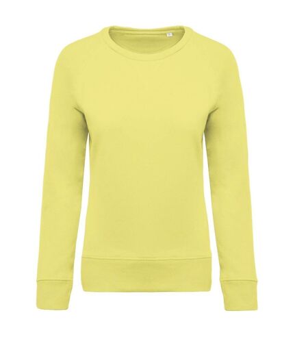 Sweat shirt coton bio - Femme - K481 - jaune