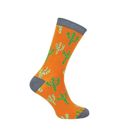 1 Pack Mens Mustard Cactus Soft Bamboo Socks