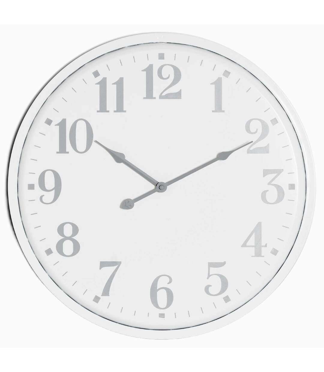 Aubrey wall clock 49cm x 4cm x 49cm white Hill Interiors