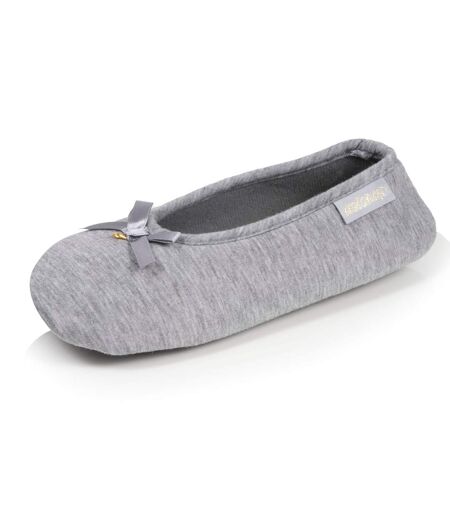 Isotoner Chaussons extra-light Ballerines femme jersey, semelle gomme antidérapante
