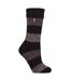 Ladies Wide Stripe Patterned Thermal Socks for Winter-1