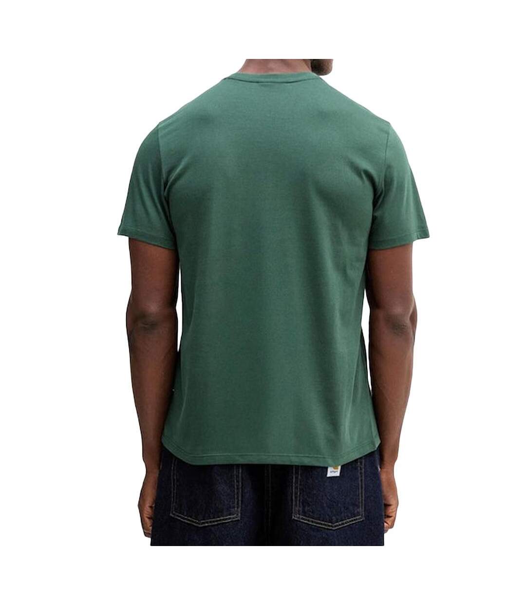 T-Shirt vert foncé homme calvin klein jeans classics-2