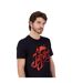 T-shirt Motif Jafar Homme Noir Aladdin-3