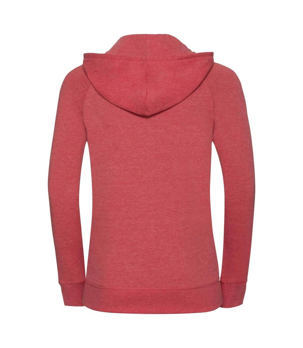 Russell Womens/Ladies HD Zipped Hood Sweatshirt (Red Marl)
