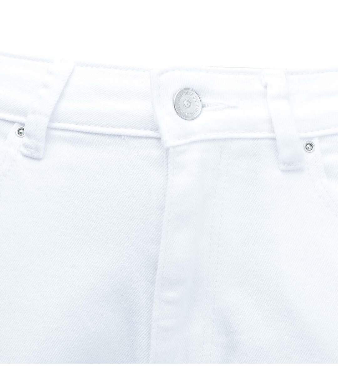 Womens/ladies Emily High Waist Straight Jeans White Only-4