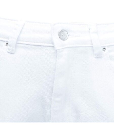 Womens/ladies Emily High Waist Straight Jeans White Only