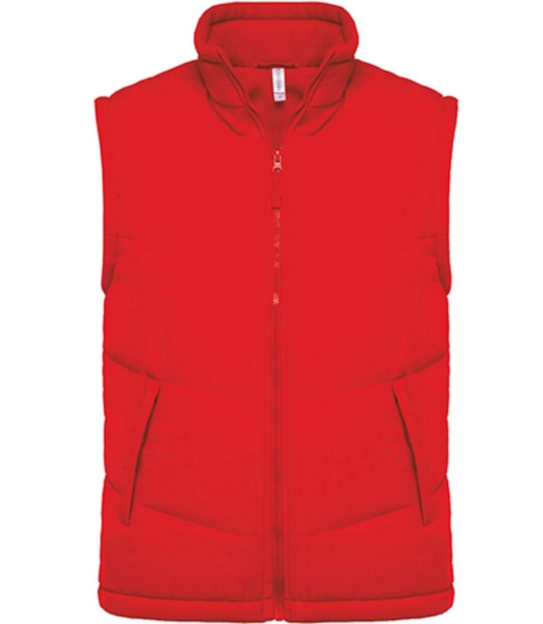 Veste sans manches doublée polaire - K6118 - rouge