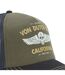 Casquette trucker avec filet effet bambou et print devant Crew Vondutch-3