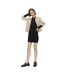 Womens/ladies Mini T-shirt Dress Black Pieces-4