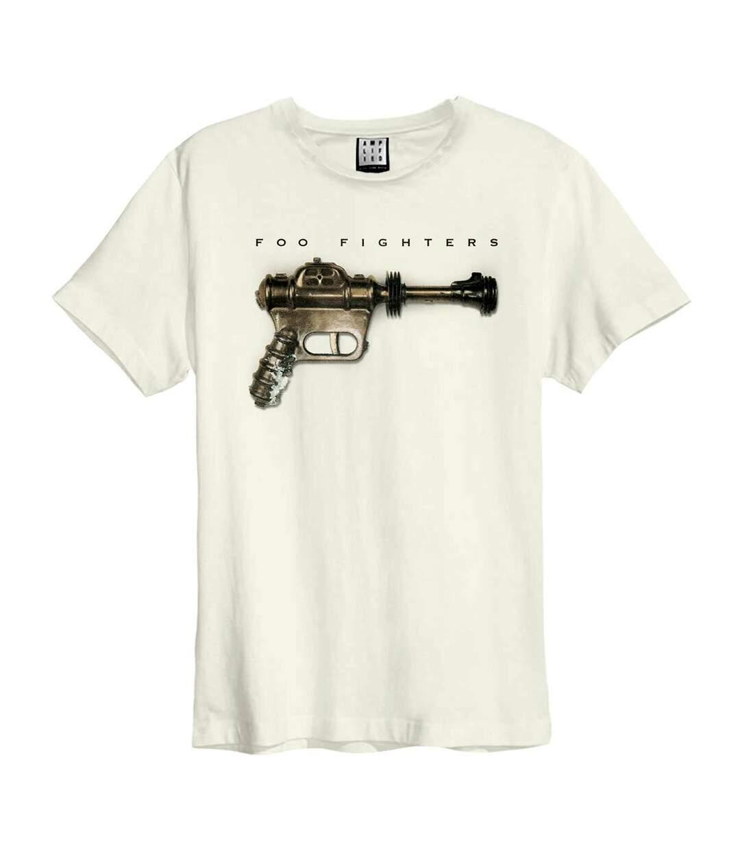 T-shirt ray gun adulte blanc Amplified