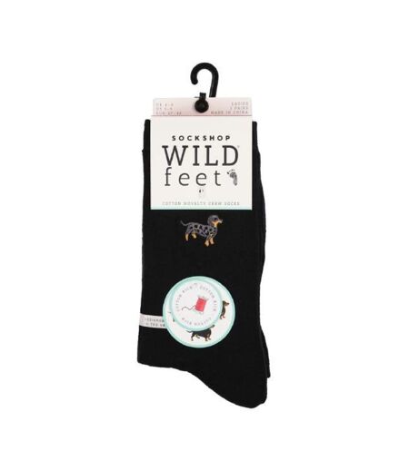 Wild Feet - 3 Paires Fantaisie Chaussettes Femme | Chaussettes Coton Rigolotes