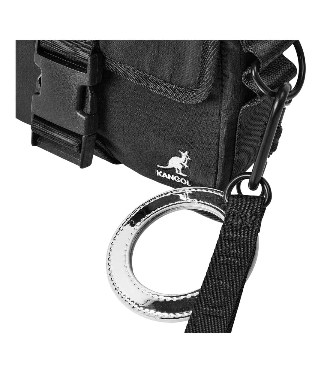 Logo Crossbody Bag One Size Black Kangol-3