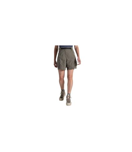 Womens/ladies Medina Nosilife Cargo Shorts Wild Olive Craghoppers