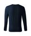 T-shirt Manches Longues Brave Homme Bleu Marine Foncé Malfini-2