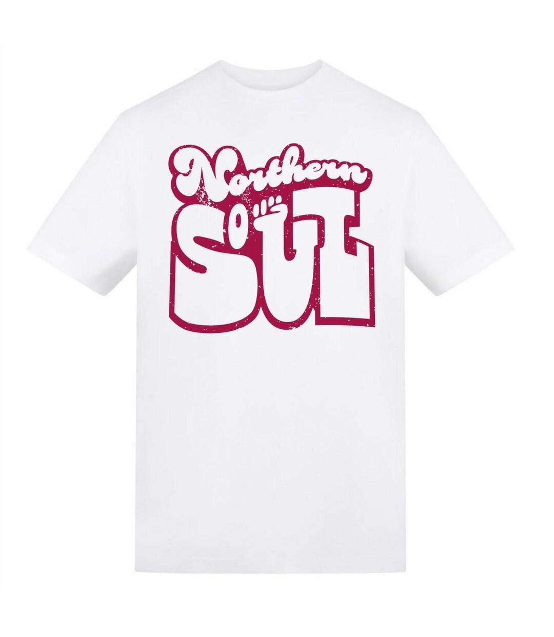 T-shirt Motif/style Imprimé Northern Soul Homme Blanc AWD-1