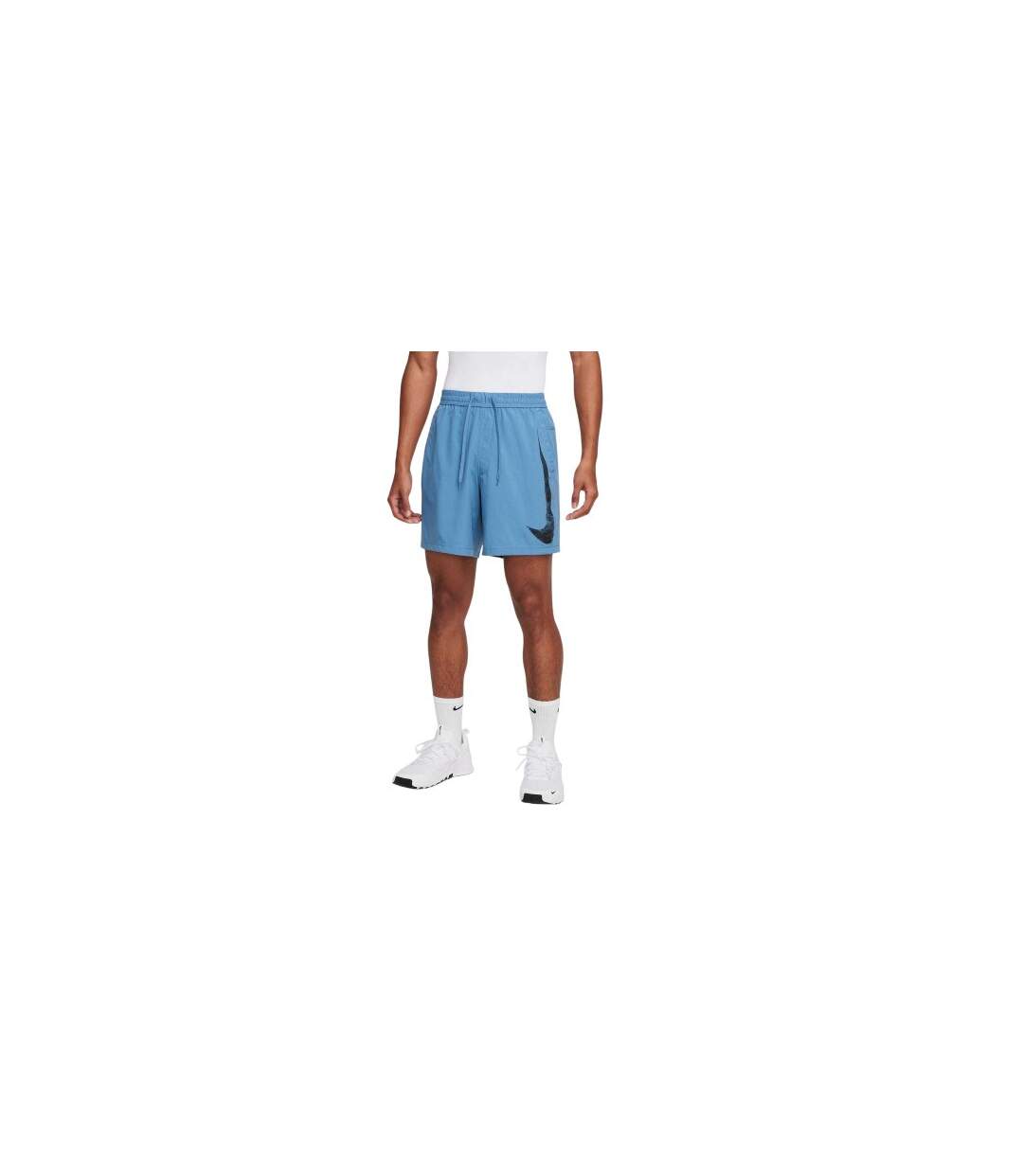 Mens Form Swoosh Dri-fit Shorts Aegean Blue Nike-1