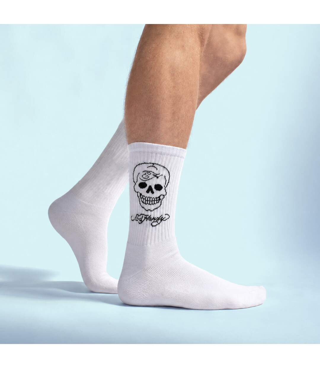 5 Pairs Men Crew Socks Lightweight Breathable Sport Socks-3