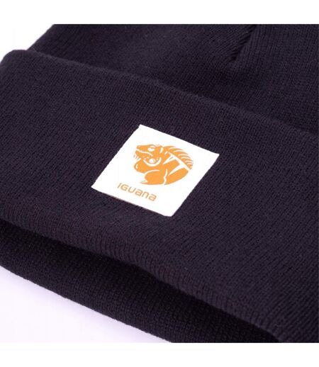 Unisex Adult Audrey Acrylic Beanie Black Iguana