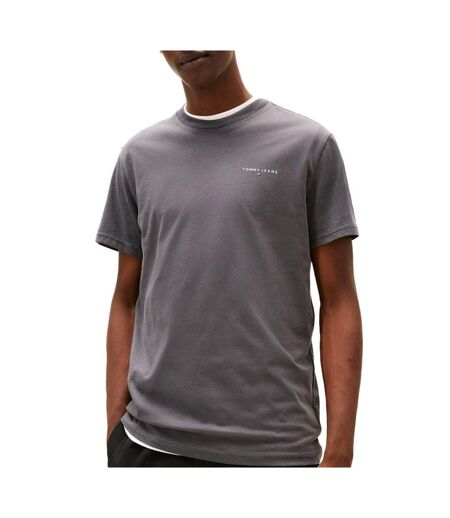 T-shirt gris foncé homme tommy hilfiger tjm slim linear