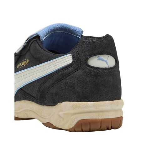 Mens King Suede Indoor Football Shoes  Black Puma