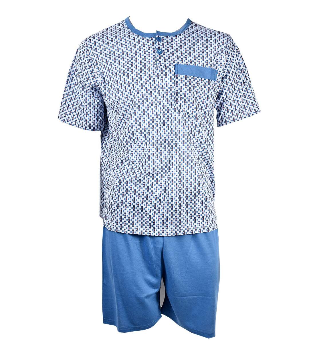 Pyjama Court Homme ECO HOMEWEAR 2941 BLEU-1