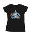 Disney T-shirt en coton motif oiseaux Lilo & Stitch Femme/Femme (Noir) - UTBI25900-1