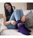 1 Pack Ladies Turn Over Top Warm Nordic Bed Socks for Winter-4