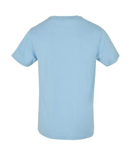 T-shirt À Col Rond Pour Hommes Bleu Ciel Build Your Brand