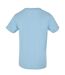 T-shirt À Col Rond Pour Hommes Bleu Ciel Build Your Brand-2