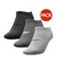 Socquettes H4l22 Femme Gris Clair Chiné Gris Chiné Gris Foncé 4F-1