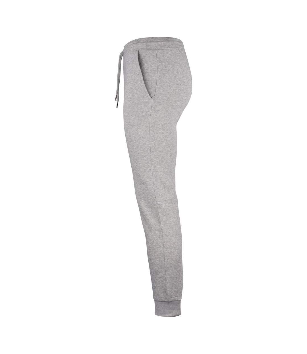 Pantalon de jogging premium oc homme gris chiné Clique-3