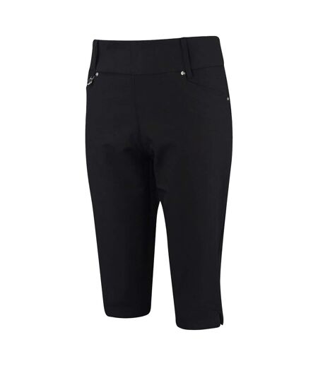 Womens/ladies Stretch Golf Shorts Black Island Green