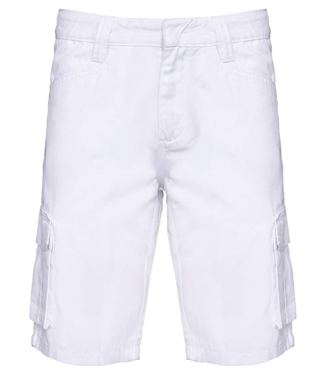 Bermuda multipoches - Homme - WK713 - blanc-1