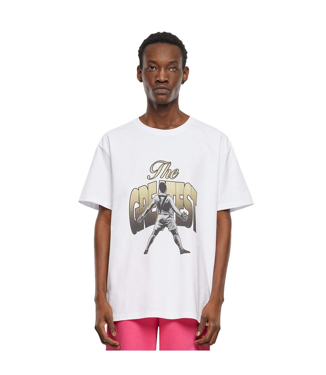 T-shirt The Greatest Homme Blanc Mister Tee-1