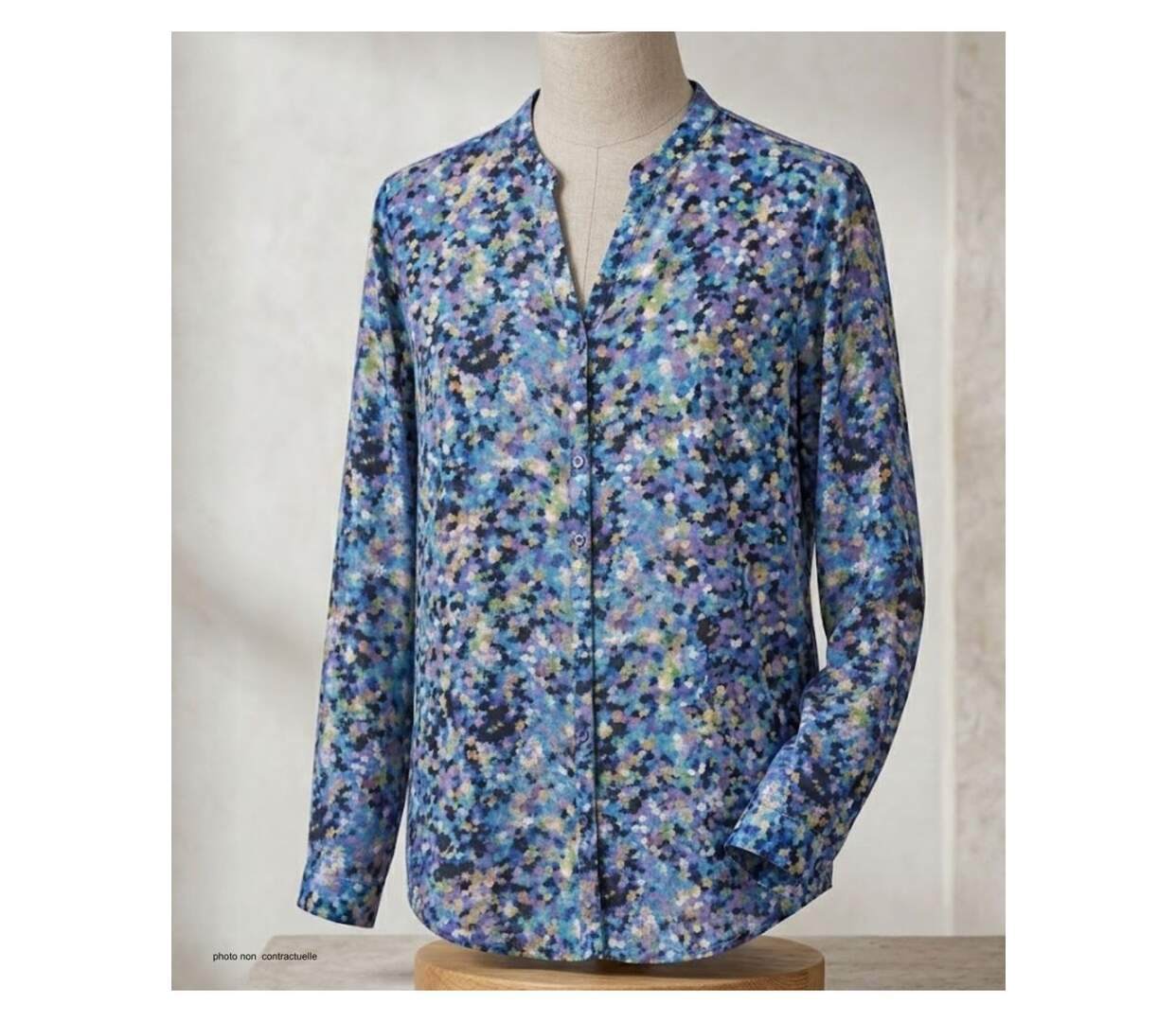 Chemisier Fluide MAYFLOWER CHF3062 à Motifs Imprimés pour un Look Élégant et Coloré-3